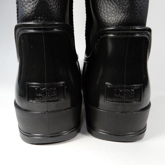 UGG Glossy Black Winter Boots - Picture 10 of 13